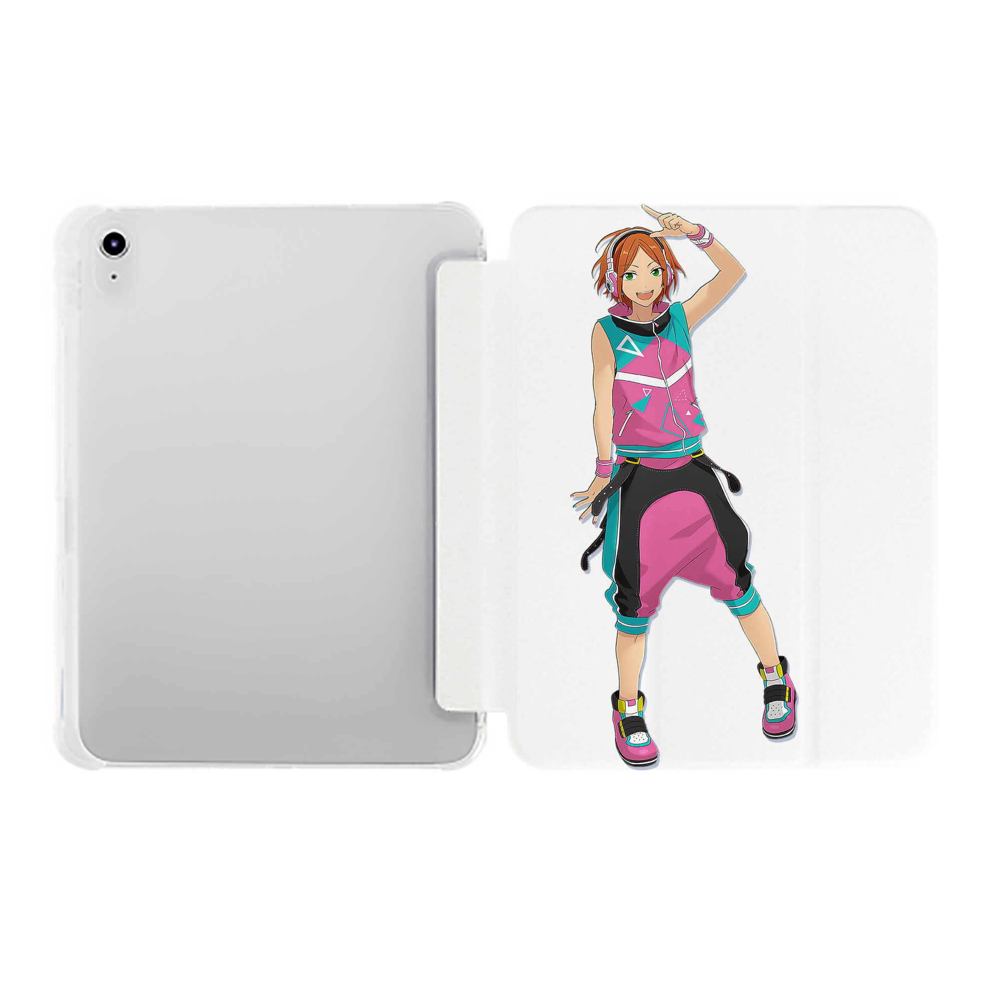 （画像用） あんさんぶるスターズ! Ensemble Stars IPad ケース ペン収納付き 三つ折りスタンド PUレザー×シリコン 対応機種9.5/10.5/10.9インチ